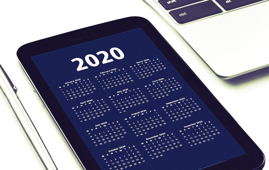 Calendario digital con programación de contenidos